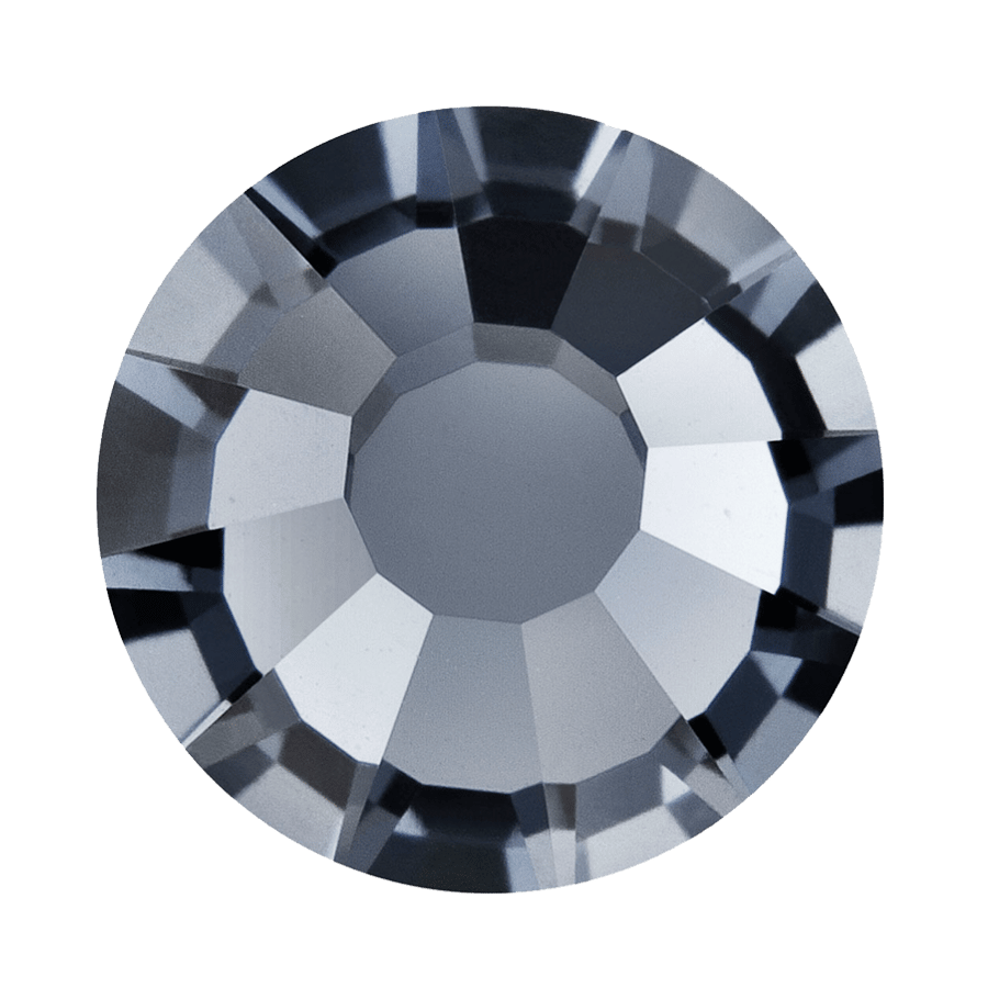 Preciosa Crystal Flat Back Light Graphite AB and Light Graphite