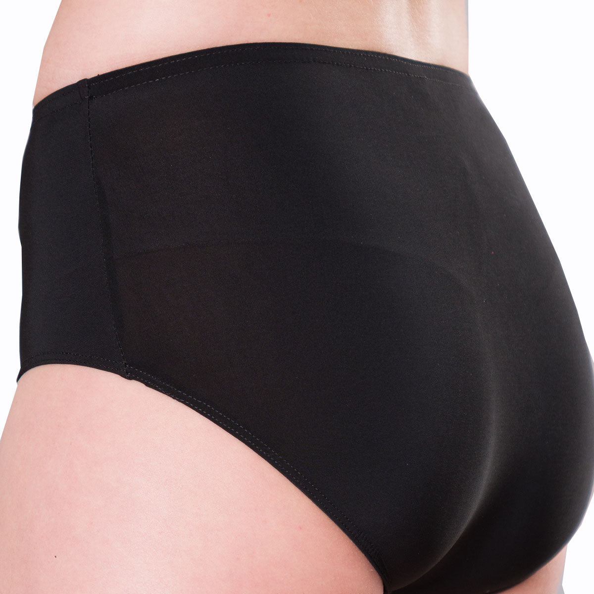 Women's black ballroom dance trunks