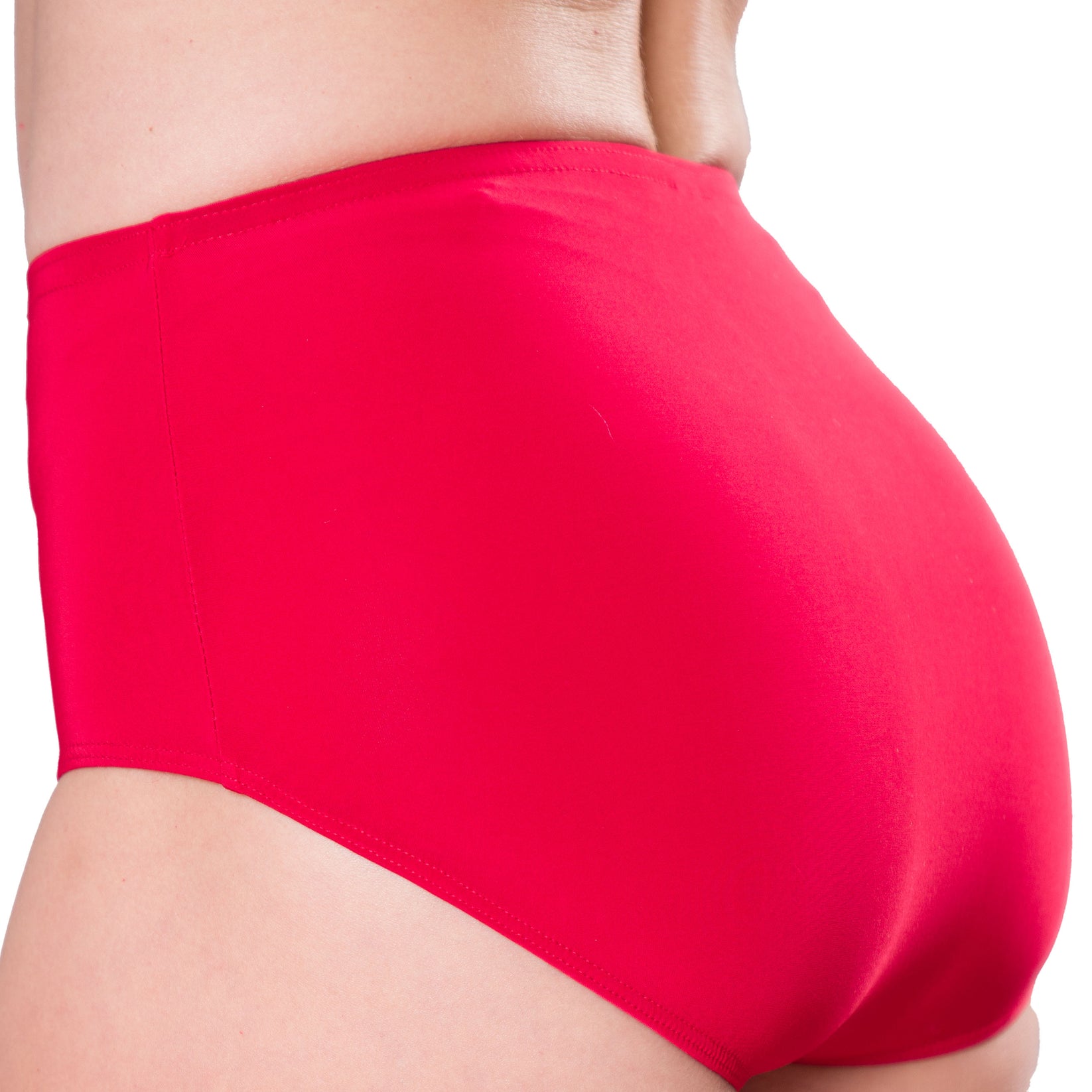 Women's red dance trunks