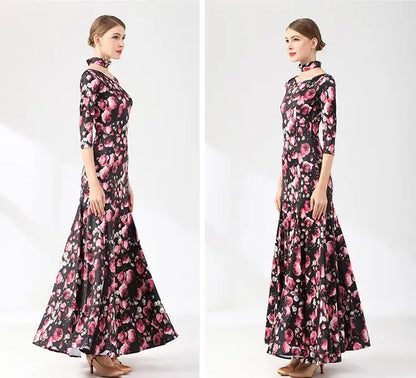 Floral Ballroom Dress PRA 954