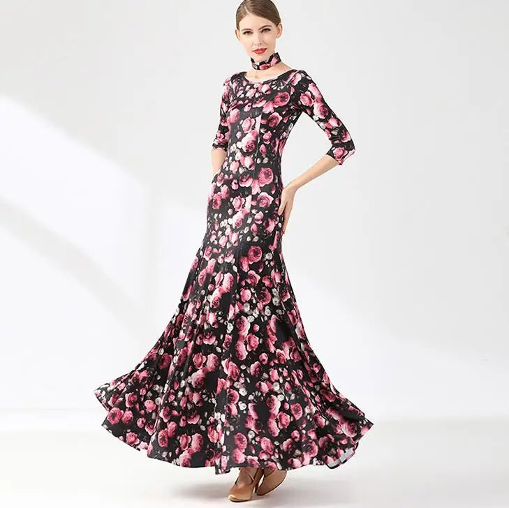 Floral Ballroom Dress PRA 954