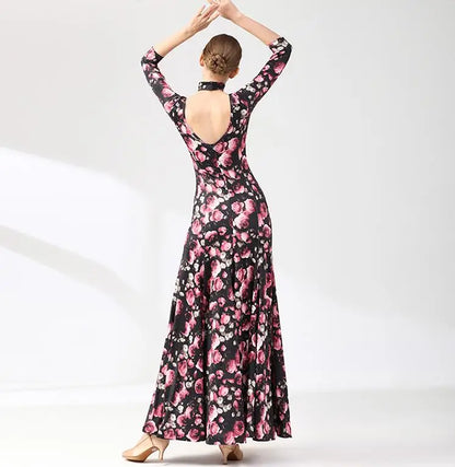 Floral Ballroom Dress PRA 954