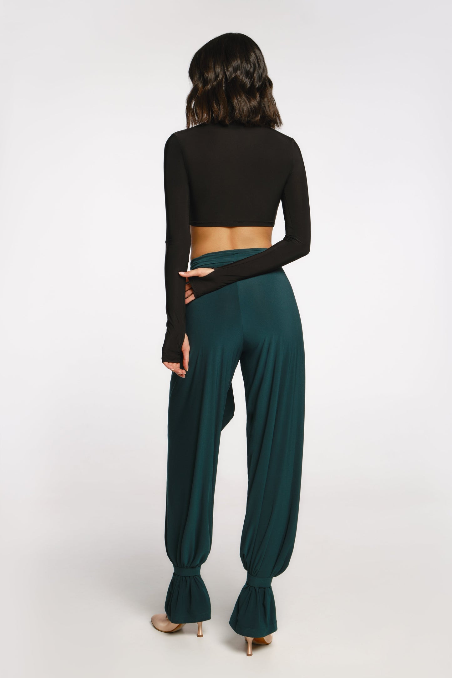 Danza Trousers Mason in Emerald Pra 1268