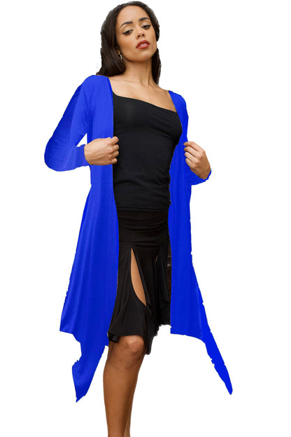 Women's blue jacket for ballroom dance