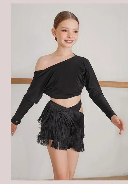 Zym Kids Latin Dance Outfit Girls Pra 1220