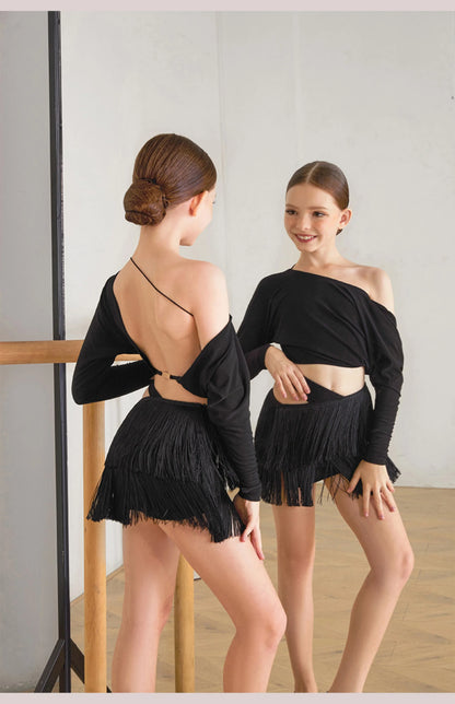 Zym Kids Latin Dance Outfit Girls Pra 1220