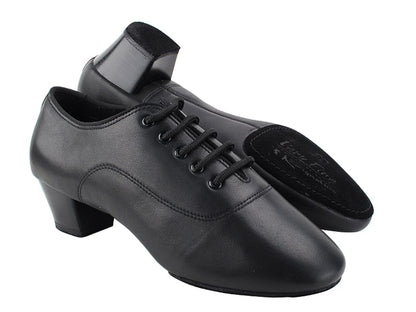 Very Fine S417 Men's Black Leather Latin Dance Shoes