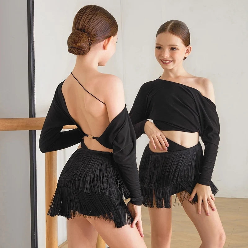 Zym Kids Latin Dance Outfit Girls Pra 1220