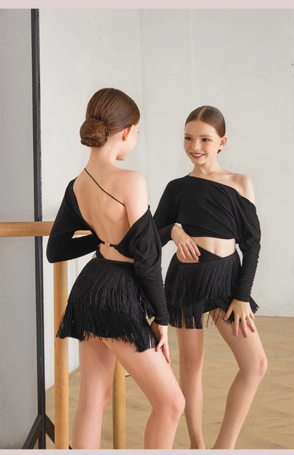 Zym Kids Latin Dance Outfit Girls Pra 1220