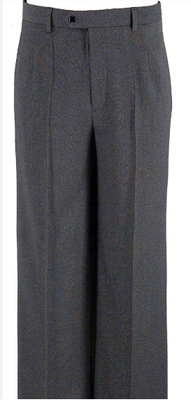 Men's Gray Smooth or Standard Ballroom Pants with Belt Loops and Pockets MP54_SALE