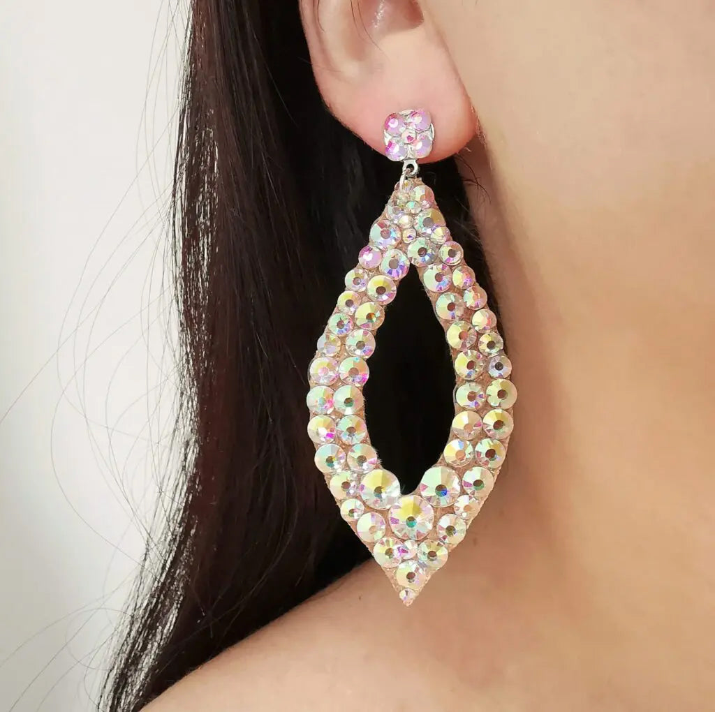 Tear Drop Shape Ballroom Earrings