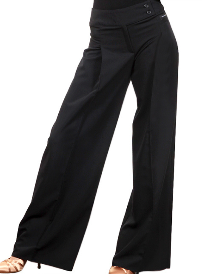 Victoria Blitz ST003 Women's Wide Leg Black Trouser Teaching or Practice Dance Pants PRA 889 in Stock