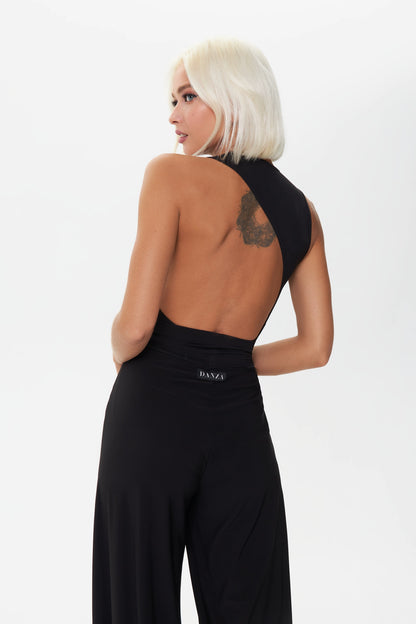 Danza Roxanne Sleeveless Bodysuit with Open Back Pra 1230