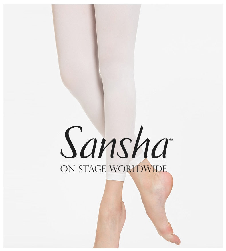 Sansha Footless Ballet Dance Tights Up Close