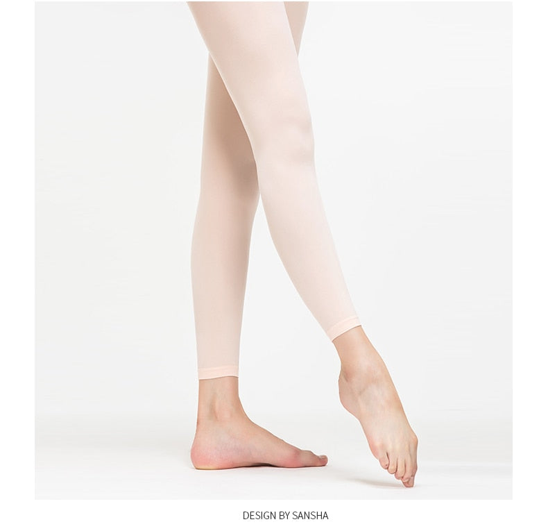 Footless Ballet Dance Tights Pink